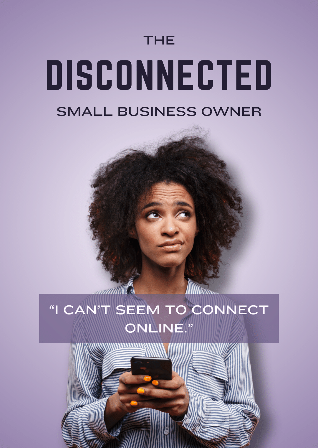 small business owner holding a phone